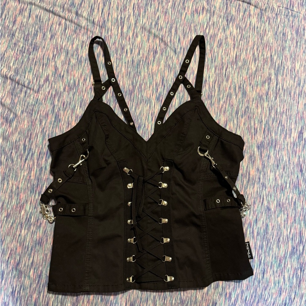 Tripp NYC Black Strappy Camisole